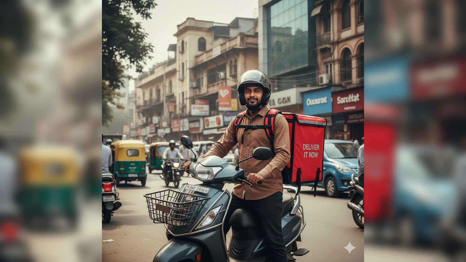 Delivery partner using a vehicle and smartphone for local order deliveries