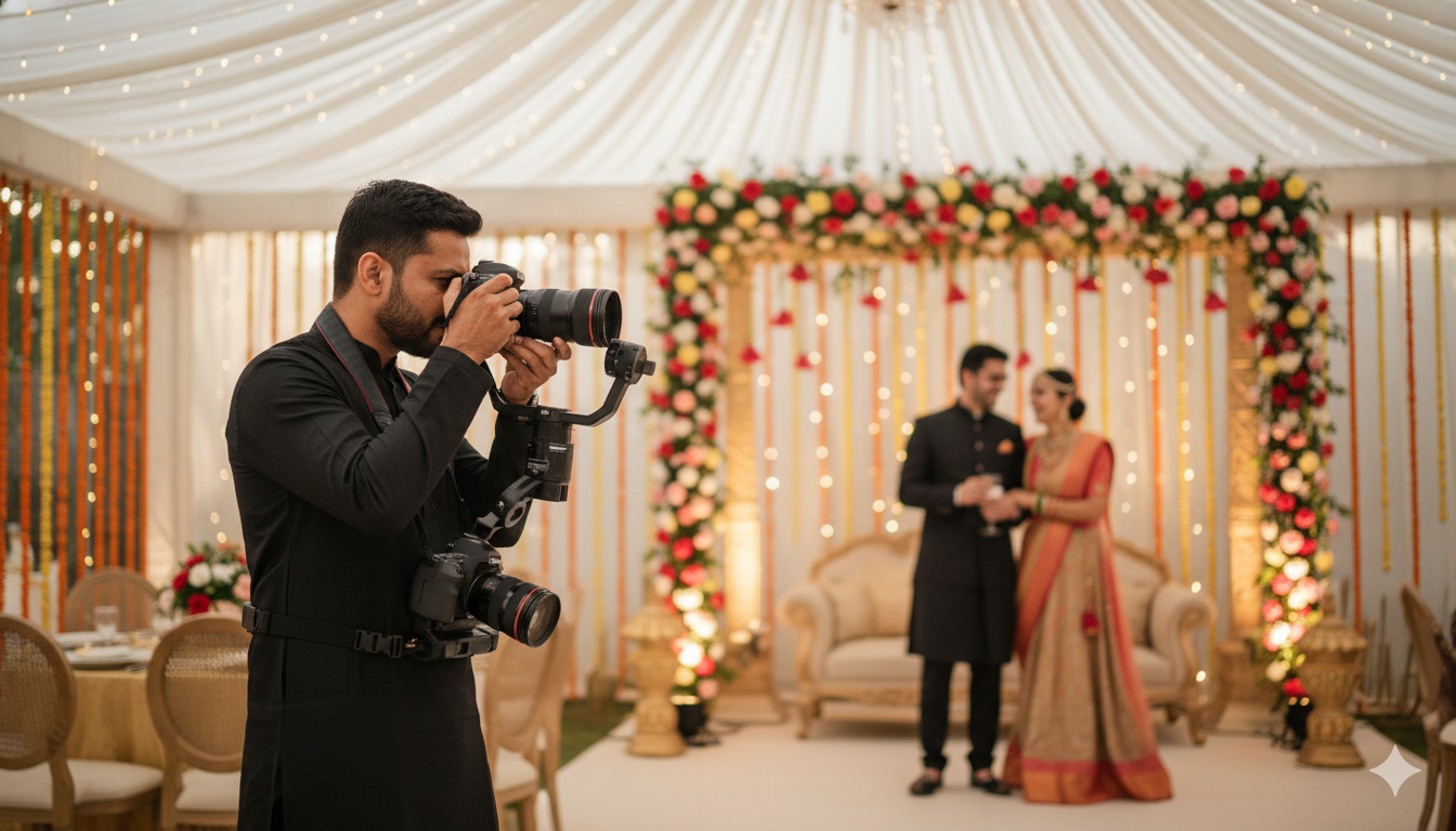 Wedding and event photographer capturing a special ceremony or family celebration
